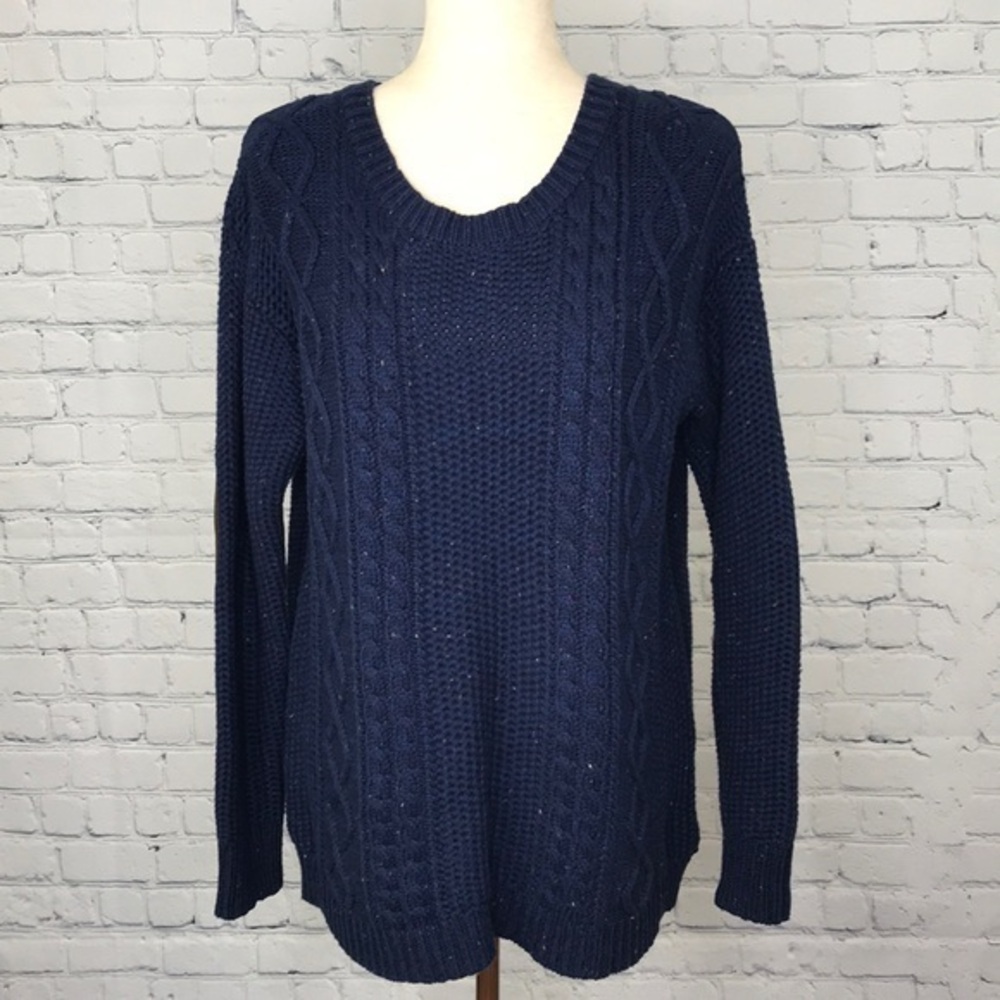 COINCIDENCE & CHANCE Blue Sweater Elbow Patch sz S